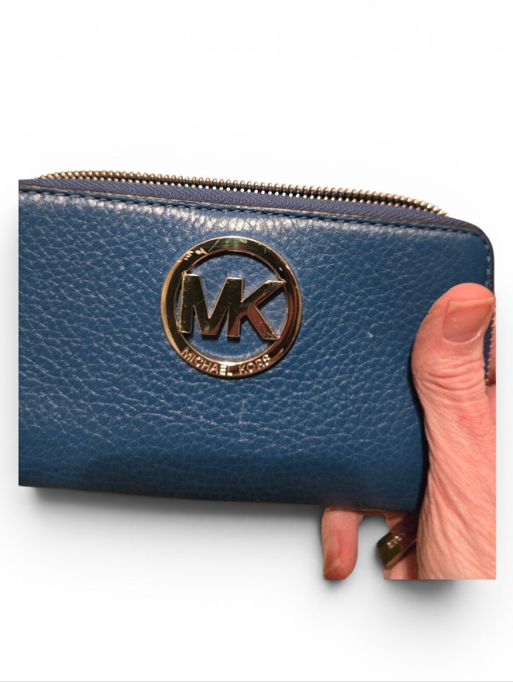 Michael Kors 3fer Backpack Jet Set Blue With MK Dust Bag And Wallet 3-fer - Picture 15 of 16